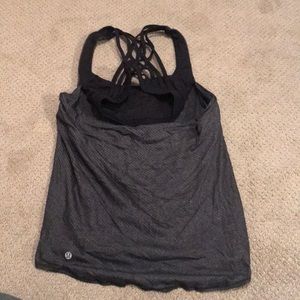 Lululemon Wild Tank Black and Grey Size 2